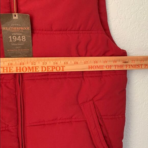 NWT Weatherproof Vintage Women’s Pomegranate Vest Full Zip Pockets Size M - Picture 4 of 8